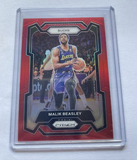 2023-24 Panini Prizm Malik Beasley Red Prizm 142/299 - Card #237