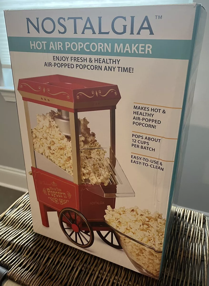 Vintage Style Mini Popcorn Machine Maker Popper with Cart