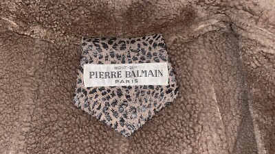 VINTAGE PIERRE BALMAIN BOUTIQUE BOMBER ANIMAL/LEOPARD PRINT JACKET