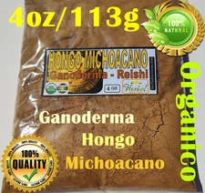 Hongo Michoacano, Hongo Reishi (Ganoderma lucidum) 4oz/113g Natural Organico !!!