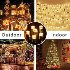  Outdoor Fairy Lights Mains Powered,Garden Decorative Lights for Christmas Tree