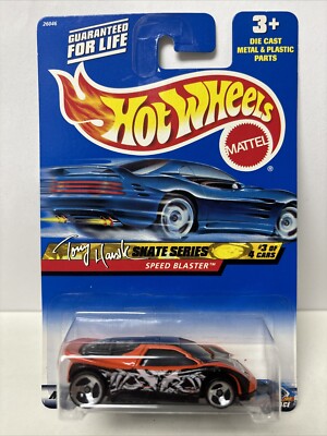 2000 Hot Wheels Tony Hawk Skate Series Orange Black Speed Blaster #43