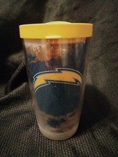 Tervis NFL Los Angeles Chargers Clear 16 oz. Hot/Cold Travel Tumbler Made in USA