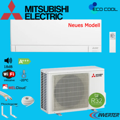 Mitsubishi Kompakt AY 4,2 kW Klimaanlage Wand Klimagerät Split Set R32 WIFI