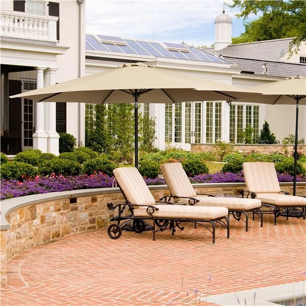 11FT Patio Umbrella Outdoor Market Table Umbrella w/Crank Tilt for Beach,  Garden | eBay