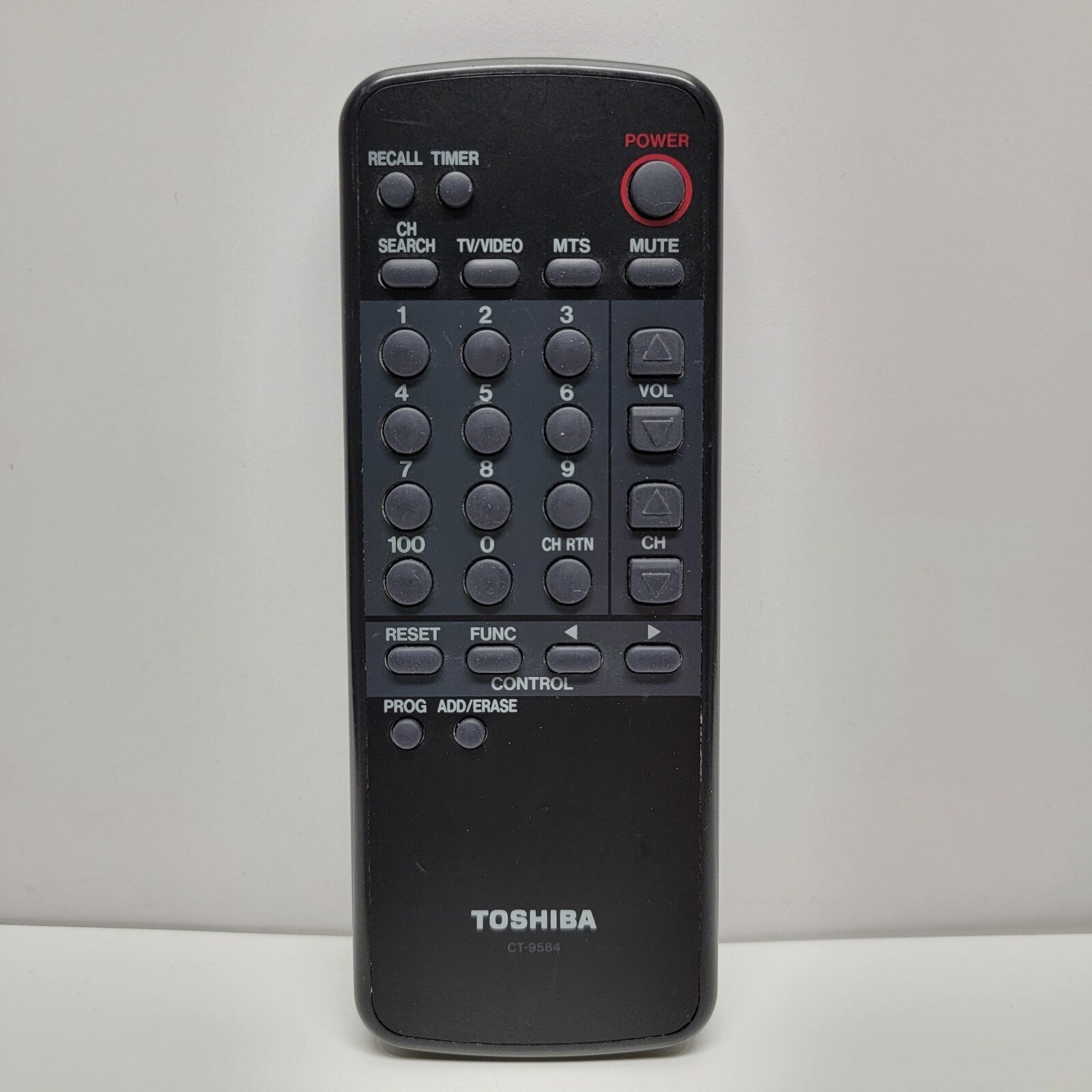 OEM GENUINE - TOSHIBA CT-9584 - TV/VIDEO Remote Control - Tested & Working