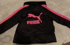 12mo Girls Black  Pink Puma Jacket