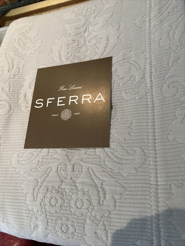 SFERRA King Matelasse Coverlet + 2 King 