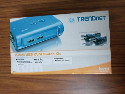 TRENDnet 2-Port USB KVM Switch - TK-207K NEW