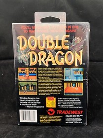 1988 Double Dragon NES BRAND NEW FACTORY SEALED H-SEAM w/HANGER RARE! Nintendo
