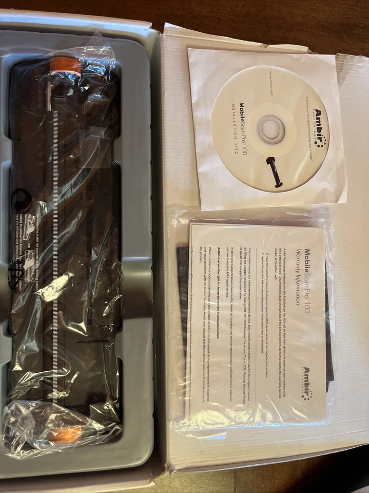 Ambir Mobilescan pro 100 Wand WS100-PM Stand Mobile Scanner Kit Bundle Brand New - Image 4 of 4
