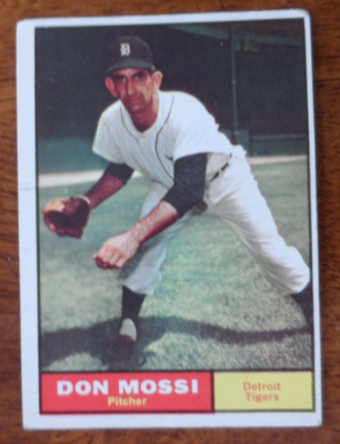 1961 TOPPS BASEBALL #14 DON MOSSI DETROIT TIGERS EX A-161 | eBay