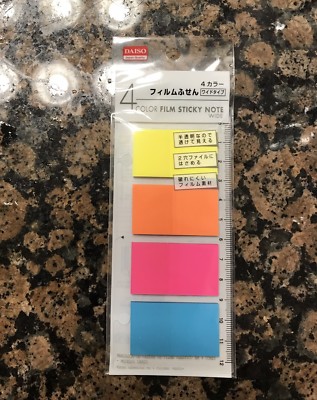 Daiso Index Tabs Color Colours Coding Sticky Notes 280 Sheets Page Maker