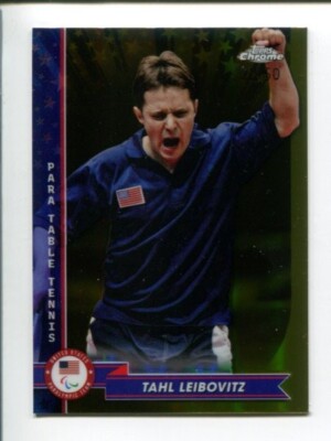 Tahl Leibovitz /50 2024 Topps Chrome U.S. Olympic Team Gold Refractor #33