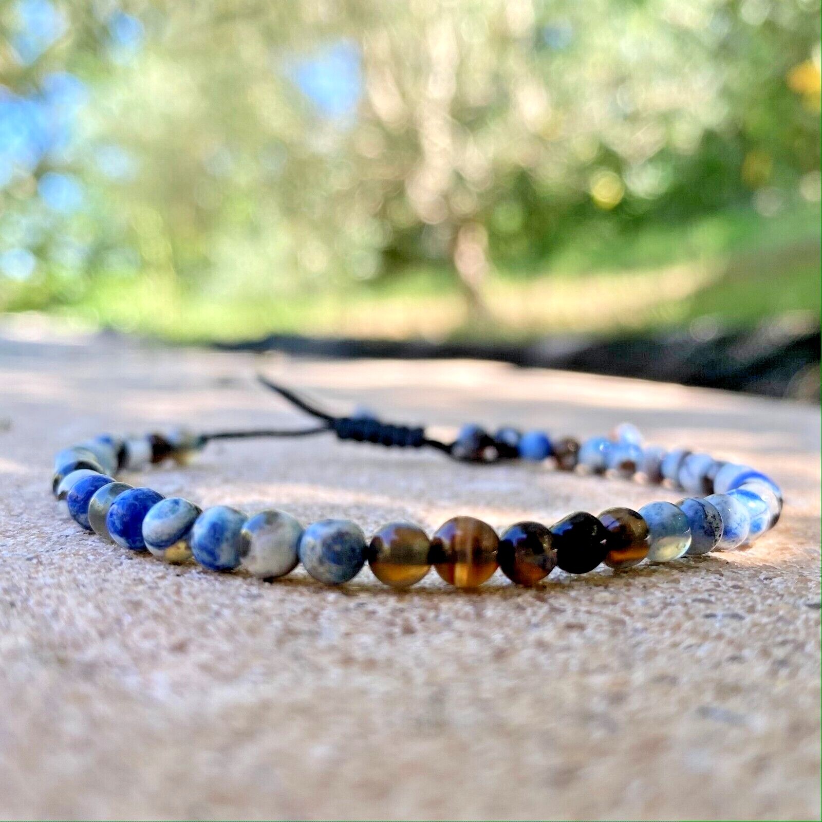 Bracelet agate naturelle 4mm pour harmoniser les énergies au quotidien