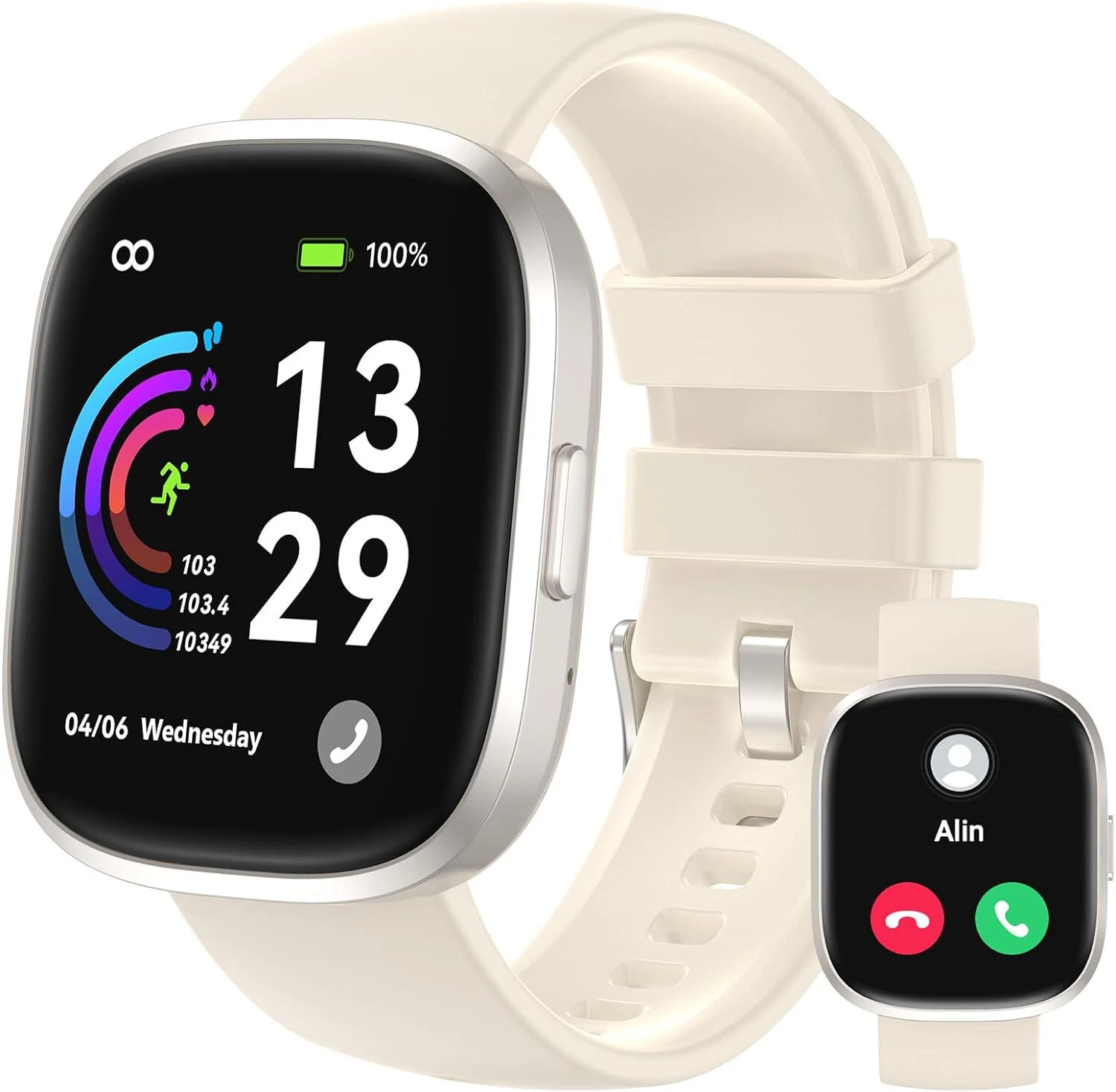 Smart Watch Women Men with Phone Function Wristwatch for iPhone Samsung Huawei