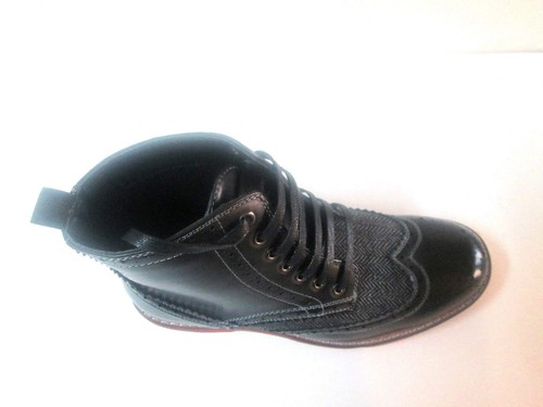 Botas altas para hombre Faranzi negras FB 4784 punta de ala con cordones - Imagen 5 de 5