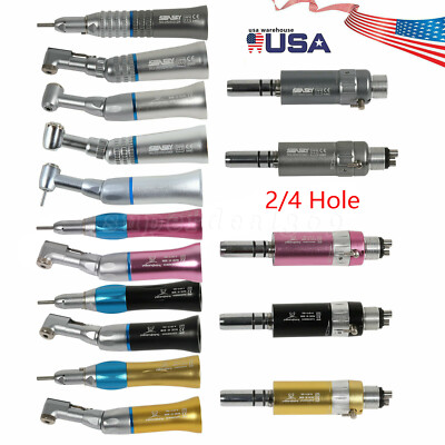 Dental low speed handpiece contra angle/straight cone/air motor 2H/4H fit NSK SA
