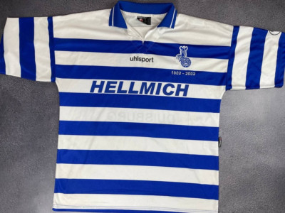 MSV Duisburg 2001/2002 Uhlsport Home Fußball Trikot #14 Gr. XL