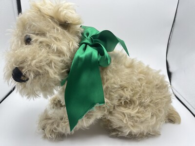 Antique Steiff Sitting Dog Molly Large With ID Button 10