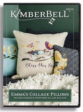 Kimberbell Emma's Collage Pillows Machine Embroidery CD KD5104
