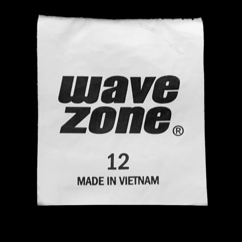 Wave Zone, Top de Baño Negro con Paneles Laterales Turquesa y Blanco, Talla 12 - Imagen 4 de 4