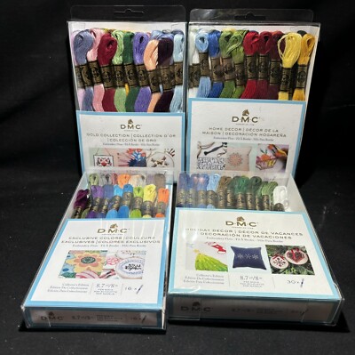 Lot of 109 DMC Embroidery Skeins NEW From Dealer s Stock. All Prepackaged By DMC