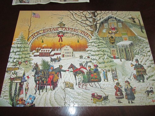 1000 Piece Jigsaw Puzzle Fox Briar Farms Inn 19x27 Charles Wysocki - Picture 2 of 5