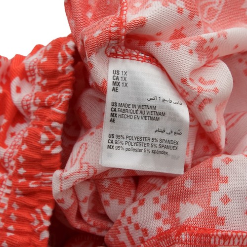Jenni 2 PC Size 1X So Soft Knit Pajama Set Papaya Punch Fair - Picture 8 of 9
