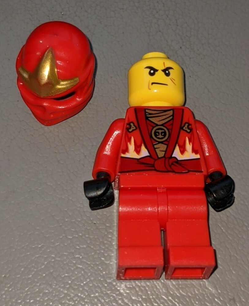 Lego Ninjago Kai Rebooted ZX Minifigure hood Red Ninja Lego Ninjago Kai Rebooted ZX Minifigure hood Red Ninja