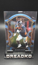 2020 Panini Select - Concourse Bradley Chubb #34 Light Blue Prizm Die-Cut
