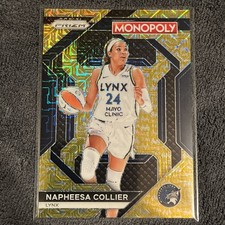 2024 WNBA Prizm Monopoly Napheesa Collier - Insert Gold Millionaire Shimmer /500