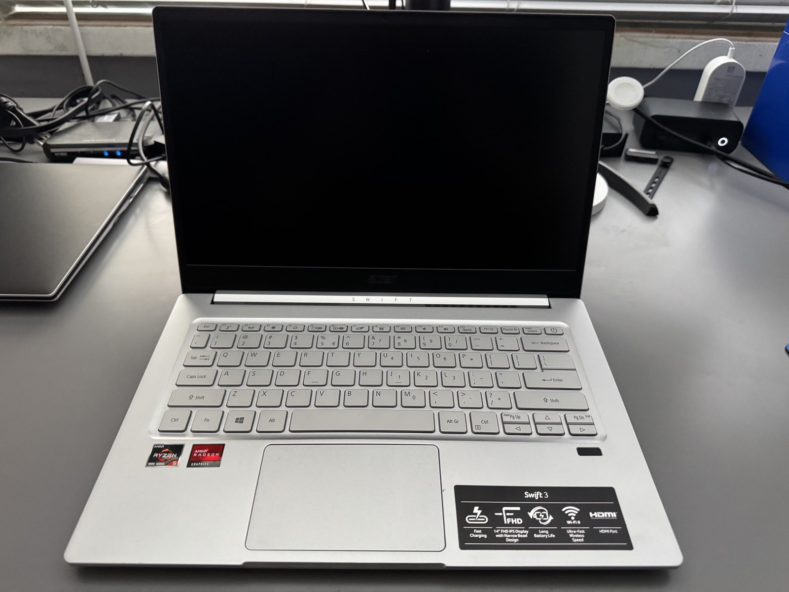 Acer Swift 3 14-inch Silver Laptop with AMD Ryzen 5 8GB RAM 512GB SSD-image