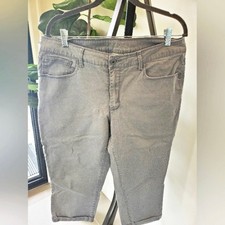 Curvy Faded Glory Cropped Capri- Size16 - Color Gray