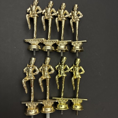 Gold Metal Majorette Marching Band Trophy Topper Lot (x8)