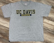 UC Davis Aggies “Grandpa” Gray Short Sleeve Tee Size XL Unisex JANSPORT
