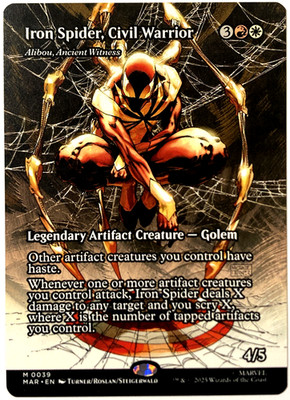 MTG Iron Spider, Civil Warrior (Borderless) Spider-Man 39 NM