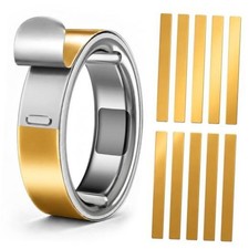 10 Pack Skin Cover for Oura Ring Gen 4/4 Ceramic/Gen 3  Ultra-Thin Size 9 Gold