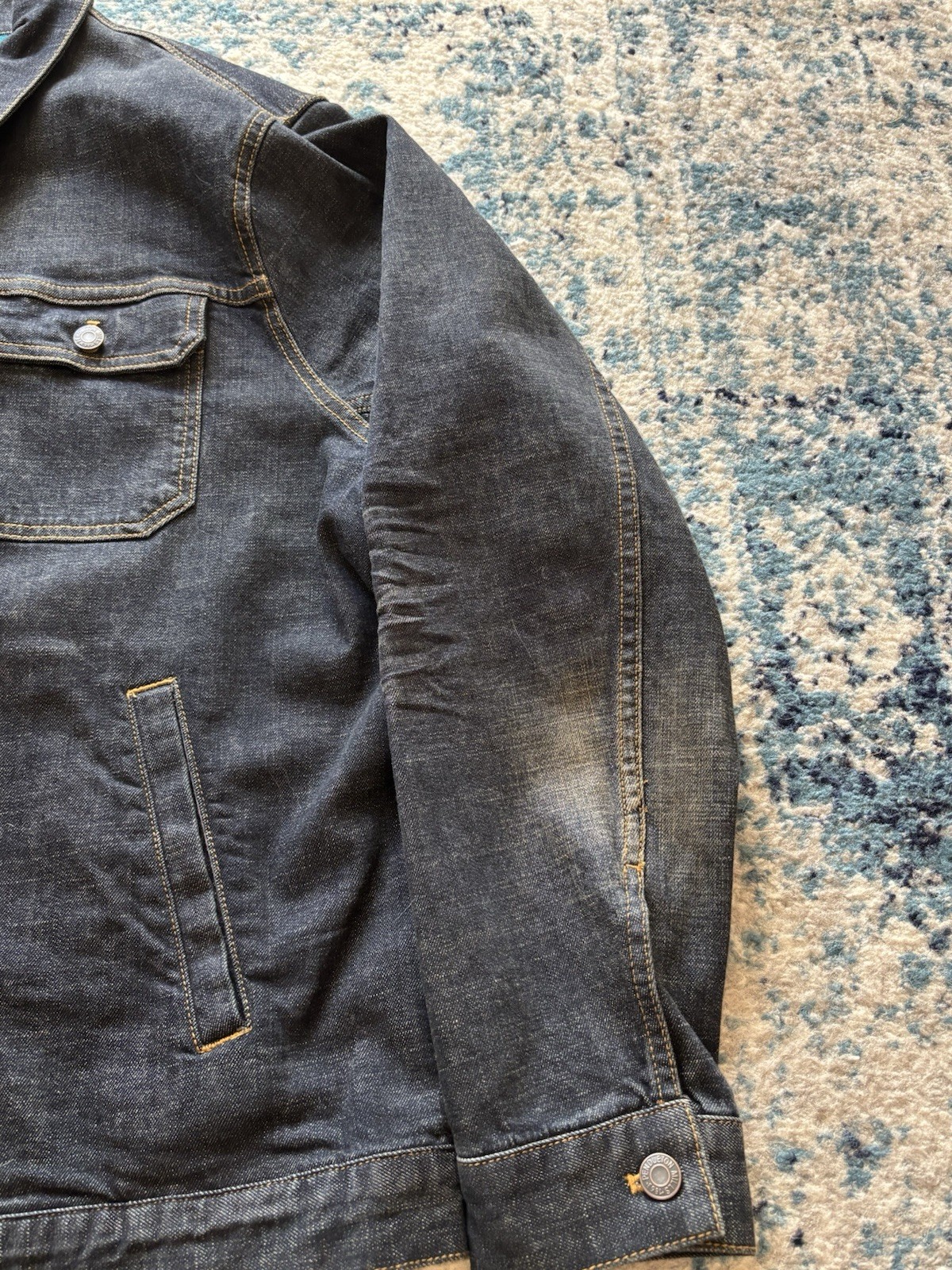 Pendleton Men’s Denim Jacket With Southwestern Az… - image 6