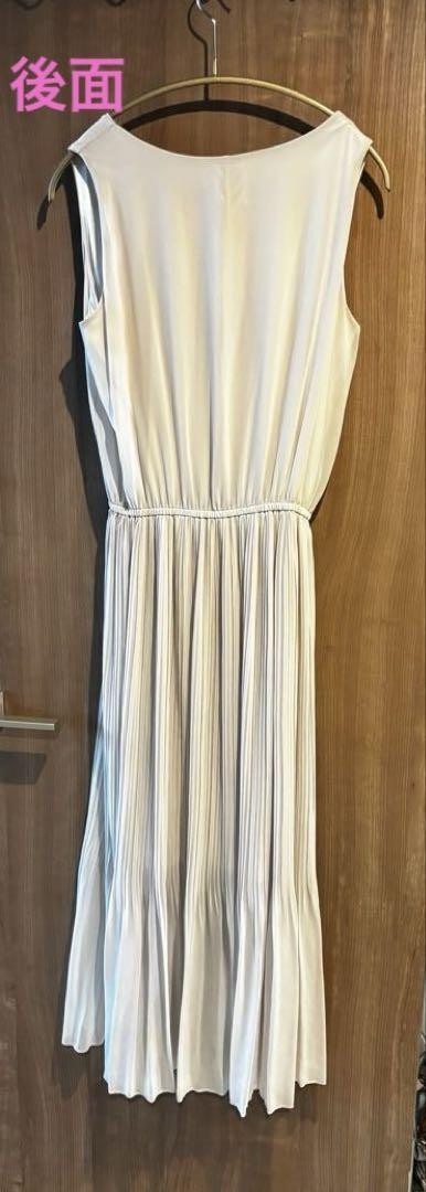 Ameri Vintage Pleated Chiffon Dress Sleeveless A-line Soft