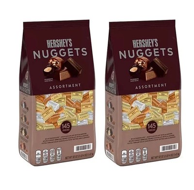 2 pack HERSHEY'S NUGGETS Assorted Chocolate Candy, 145 pcs. - FREE shipping