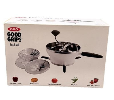 OXO Good Grips Stainless Steel Food Mill 2.3 Qt Dishwasher Safe New