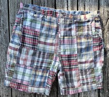 Polo Ralph Lauren India Madras Patchwork Shorts Mens 42 40 Classic Cotton Prep