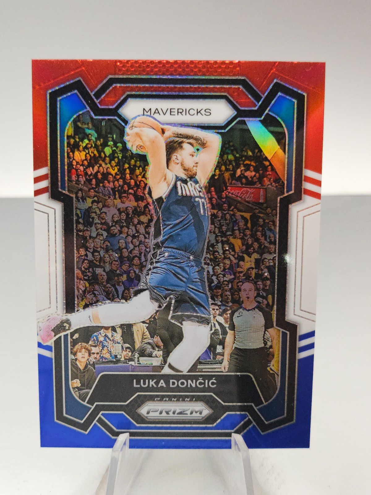 2023-24 Panini Prizm - Luka Doncic #110 Red White Blue Prizm