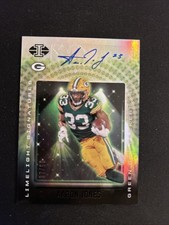 2021 Panini Illusions - Limelight Signatures Aaron Jones #LS-AJ Gold /50 (AU)