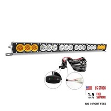32" LED Light Bar Single 33" Dual Color with 2 Button Wiring Harness