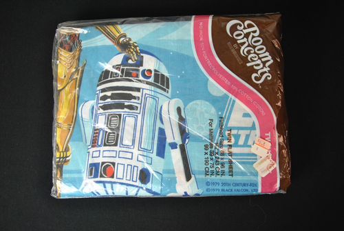 1979 VTG NWT Bibb Star Wars Empire Strikes Back Boba Fett Twin Flat Beed Sheet - Picture 1 of 4