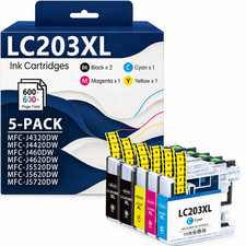 LC203XL Ink Cartridge High Yield for MFC-J4420DW MFC-J480DW MFC-J885DW 5PACK