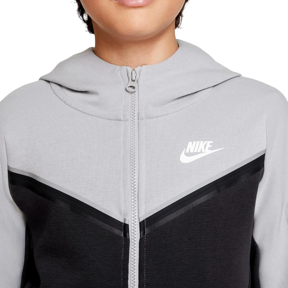 Nike Sportswear Tech Fleece Full Zip Hoodie Light Smoke Grey/Anthracite/Sail - Image 4 of 4
