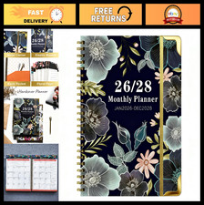 3-Year Monthly Planner 2026-2028, Hardcover, 8.5"x11", Calendar, Notes, Pocket,